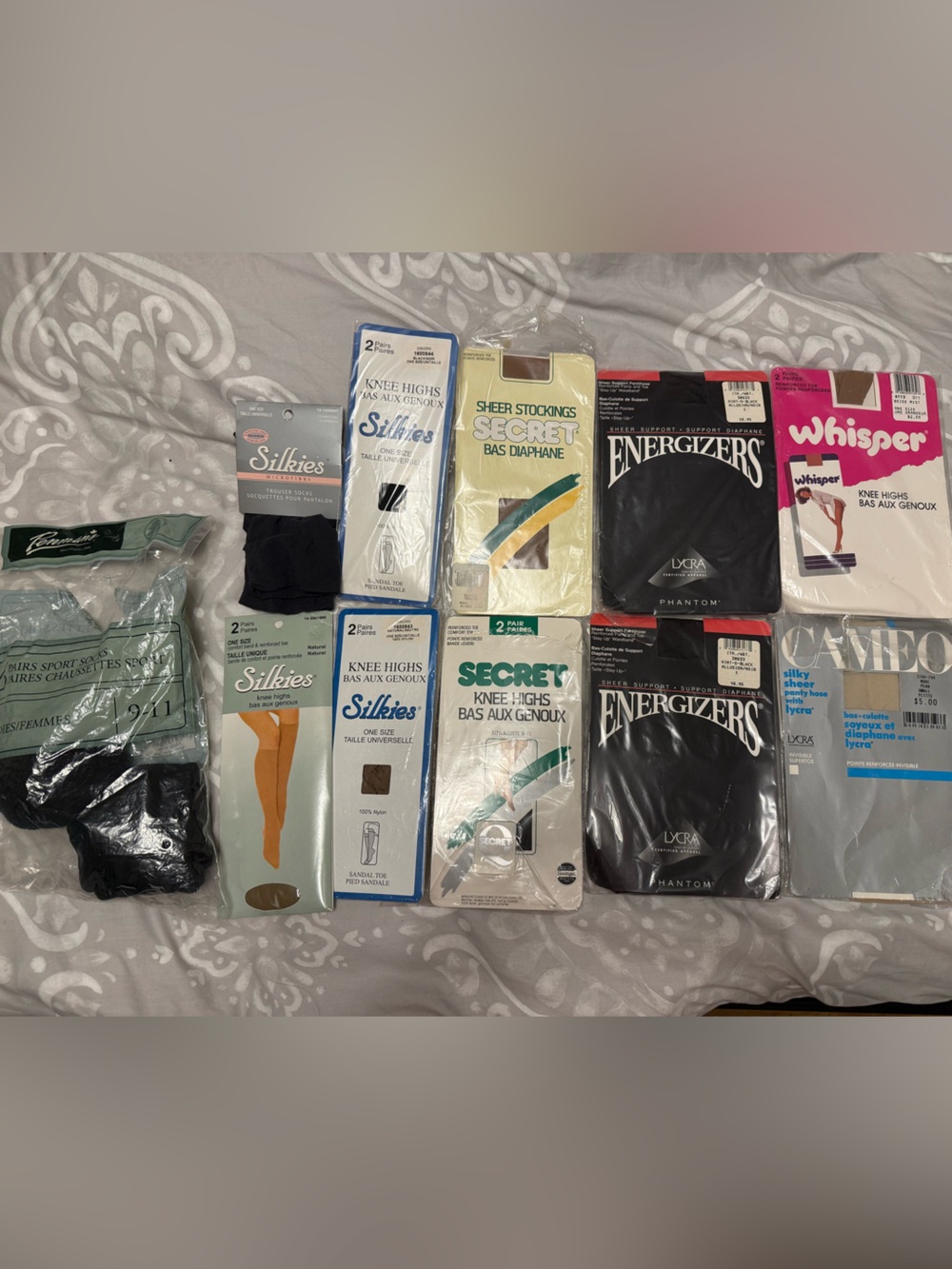 Lot of New Assorted Hosiery, Knee Highs and Trouser Socks in Black and Nude